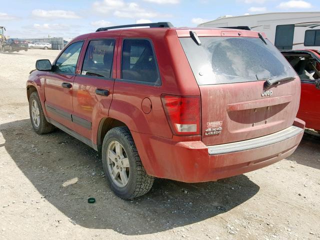 1J4GR48K66C101210 - 2006 JEEP GRAND CHER RED photo 3