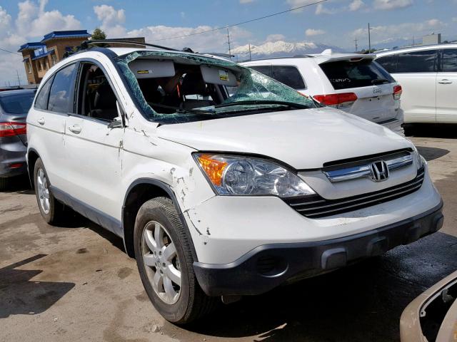 JHLRE48739C014961 - 2009 HONDA CR-V EXL WHITE photo 1