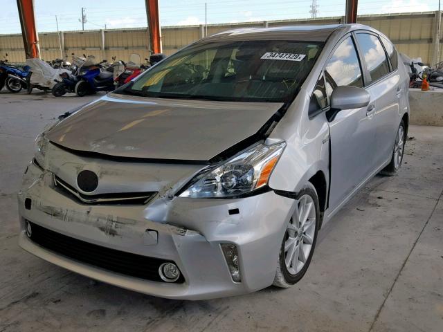 JTDZN3EU3C3138219 - 2012 TOYOTA PRIUS V SILVER photo 2