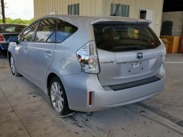 JTDZN3EU3C3138219 - 2012 TOYOTA PRIUS V SILVER photo 3