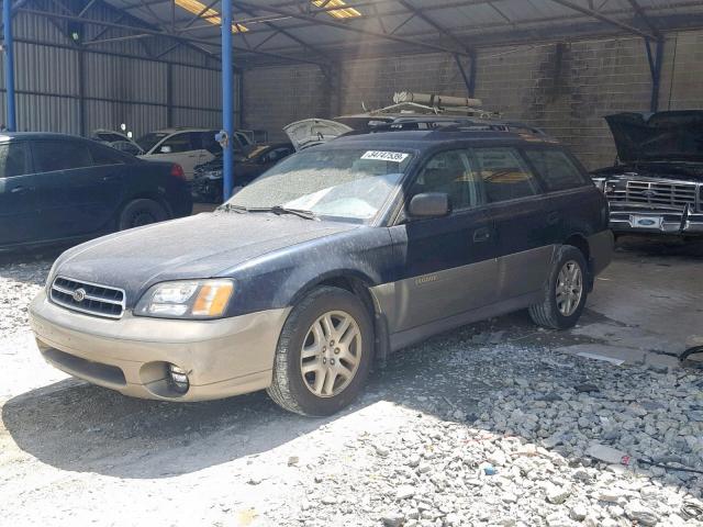 4S3BH665227663460 - 2002 SUBARU LEGACY OUT TWO TONE photo 2