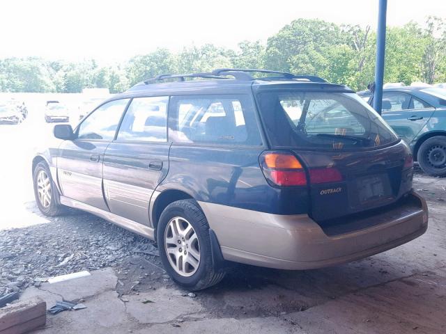 4S3BH665227663460 - 2002 SUBARU LEGACY OUT TWO TONE photo 3