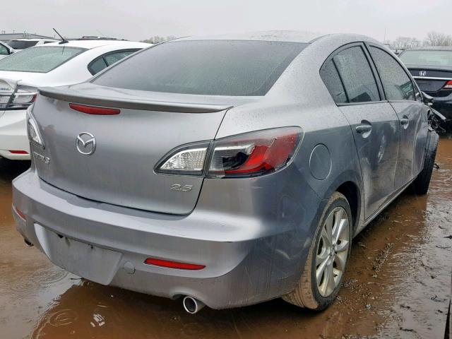 JM1BL1U52B1393346 - 2011 MAZDA 3 S GRAY photo 4