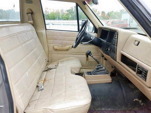 1J7FT26E2KL408837 - 1989 JEEP COMANCHE GRAY photo 5