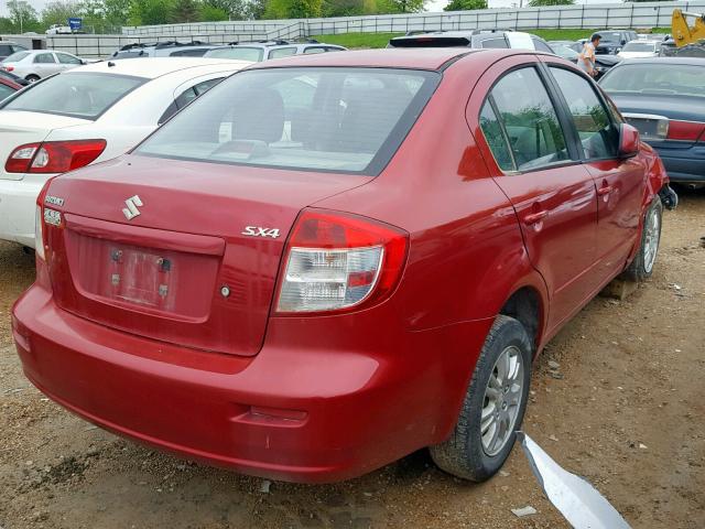 JS2YC5A39C6303818 - 2012 SUZUKI SX4 LE RED photo 4