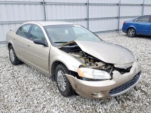 1C3EL46R92N141220 - 2002 CHRYSLER SEBRING LX GOLD photo 1