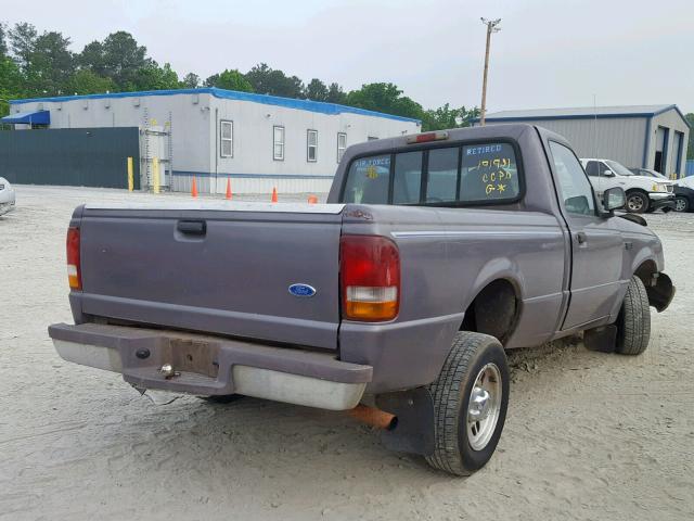 1FTCR10AXVUB15836 - 1997 FORD RANGER GRAY photo 4