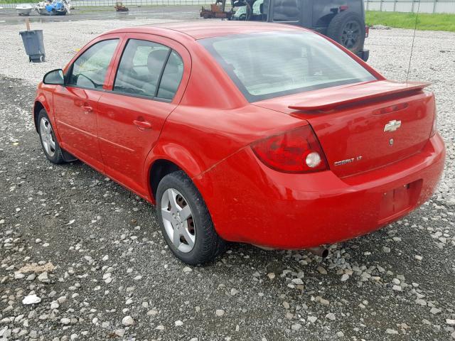 1G1AL55F077147693 - 2007 CHEVROLET COBALT LT RED photo 3