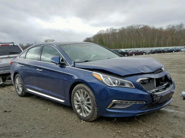 5NPE34AF4FH010940 - 2015 HYUNDAI SONATA SPO BLUE photo 1