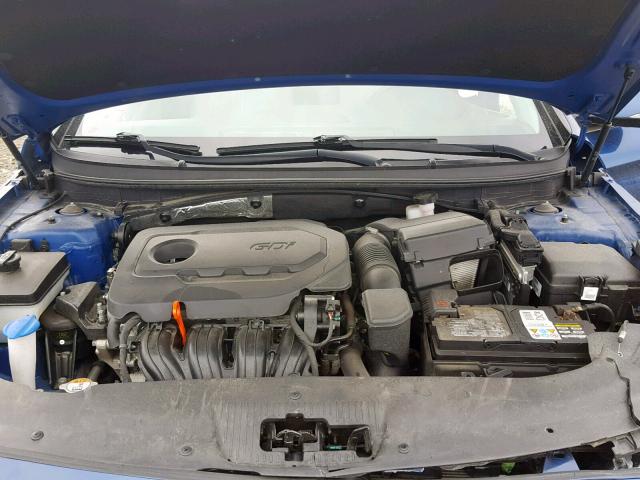 5NPE34AF4FH010940 - 2015 HYUNDAI SONATA SPO BLUE photo 7