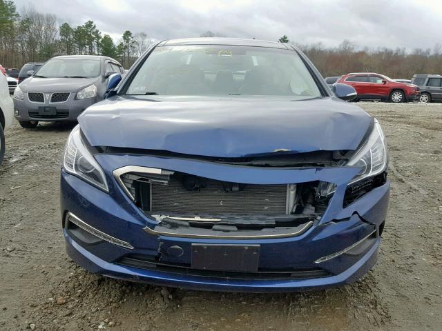 5NPE34AF4FH010940 - 2015 HYUNDAI SONATA SPO BLUE photo 9