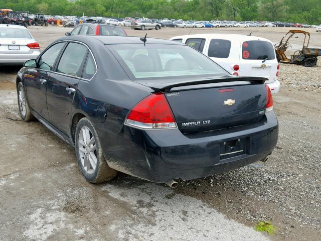 2G1WC5E31D1256894 - 2013 CHEVROLET IMPALA LTZ BLACK photo 3