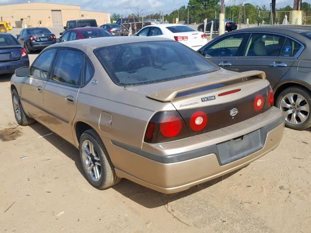 2G1WF52E759115408 - 2005 CHEVROLET IMPALA TAN photo 3