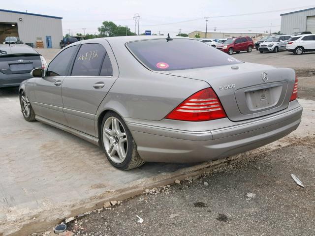 WDBNG75J06A471546 - 2006 MERCEDES-BENZ S 500 SILVER photo 3