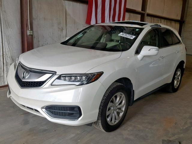 5J8TB3H57HL001621 - 2017 ACURA RDX TECHNO WHITE photo 2