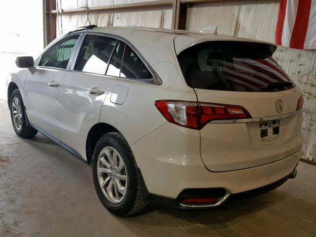 5J8TB3H57HL001621 - 2017 ACURA RDX TECHNO WHITE photo 3