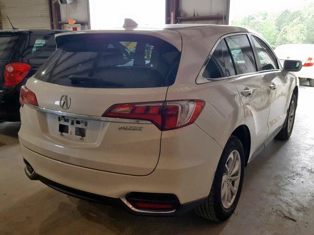 5J8TB3H57HL001621 - 2017 ACURA RDX TECHNO WHITE photo 4