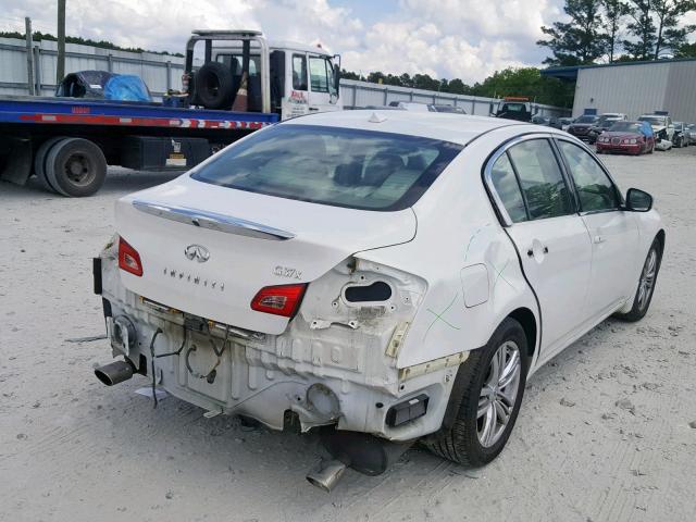 JN1CV6AR3BM356777 - 2011 INFINITI G37 WHITE photo 4