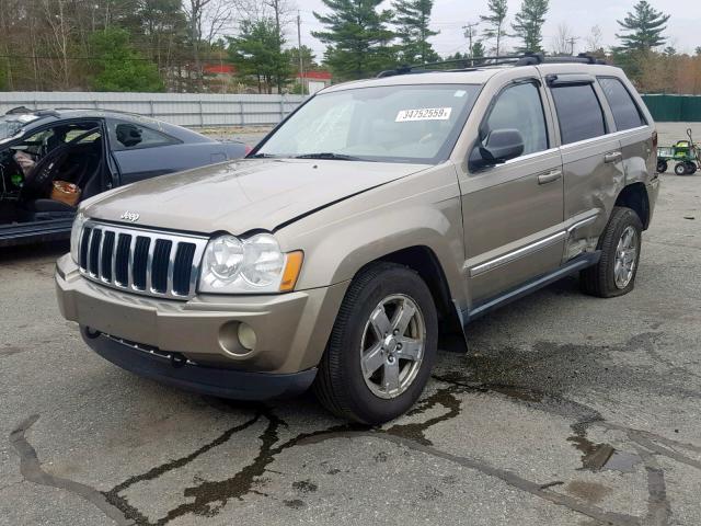 1J8HR58225C587246 - 2005 JEEP GRAND CHER BEIGE photo 2