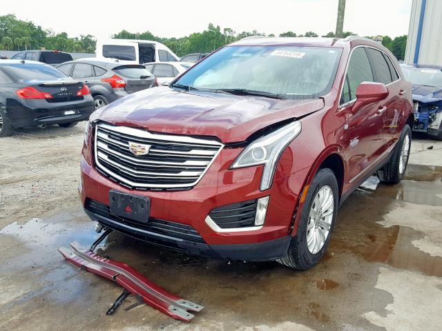 1GYKNARS6HZ293215 - 2017 CADILLAC XT5 RED photo 2