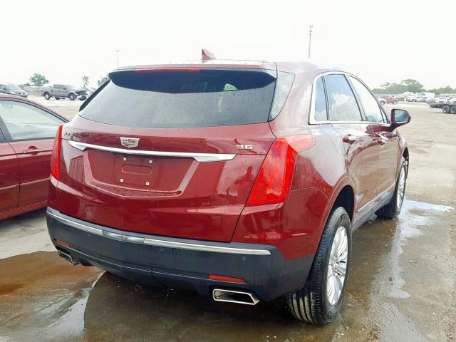 1GYKNARS6HZ293215 - 2017 CADILLAC XT5 RED photo 4