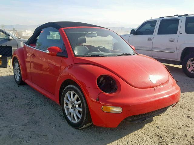 3VWCM31Y34M345935 - 2004 VOLKSWAGEN NEW BEETLE RED photo 1