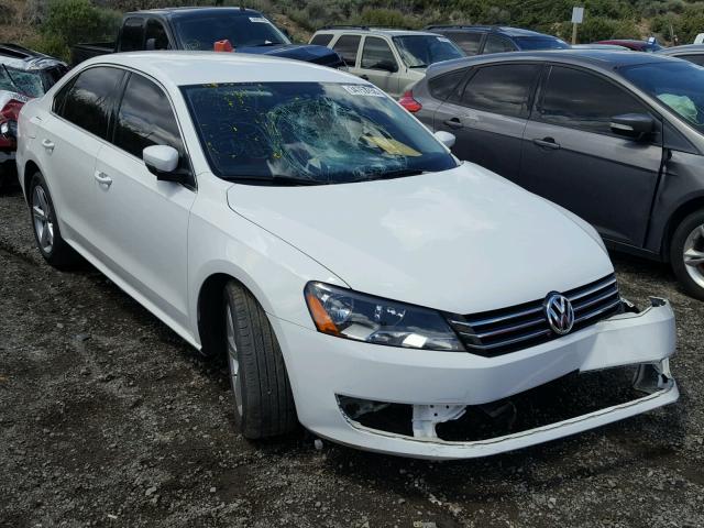 1VWBP7A31DC058352 - 2013 VOLKSWAGEN PASSAT SE WHITE photo 1