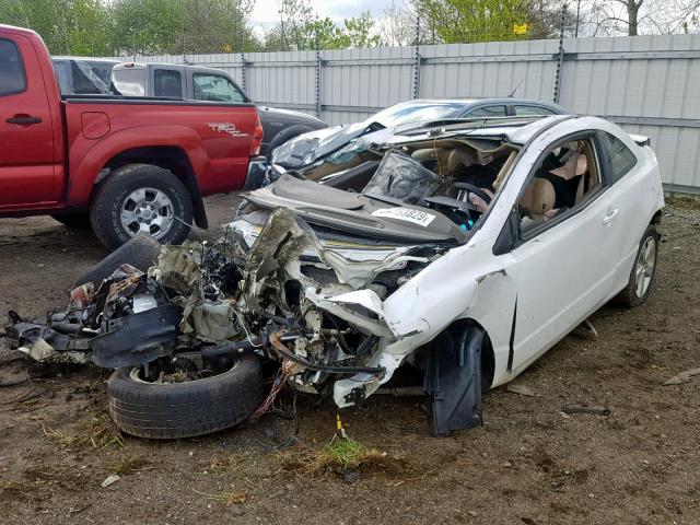 2HGFG12876H578892 - 2006 HONDA CIVIC EX WHITE photo 2