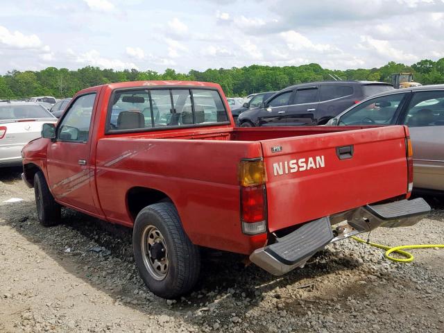 1N6SD11S4PC358727 - 1993 NISSAN TRUCK SHOR RED photo 3