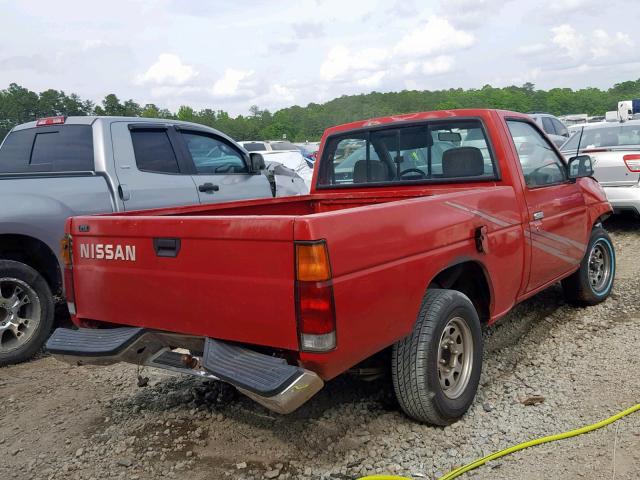 1N6SD11S4PC358727 - 1993 NISSAN TRUCK SHOR RED photo 4