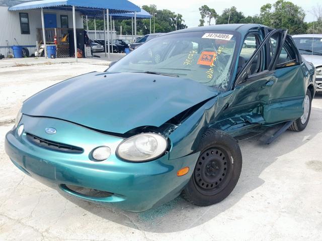 1FALP51U8VG250856 - 1997 FORD TAURUS G GREEN photo 2