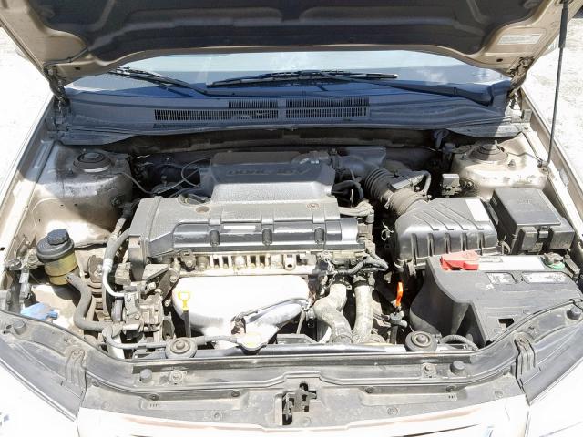 KNAFE122775481200 - 2007 KIA SPECTRA EX TAN photo 7