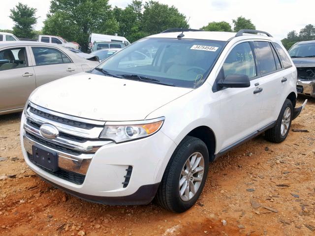 2FMDK3GC3DBB47006 - 2013 FORD EDGE SE WHITE photo 2