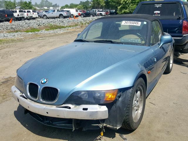 4USCH7328TLB72773 - 1996 BMW Z3 1.9 BLUE photo 2