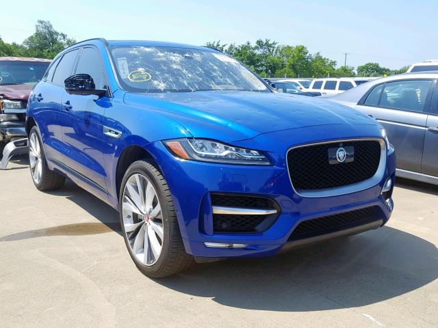 SADCL2GX9JA287647 - 2018 JAGUAR F-PACE R - BLUE photo 1