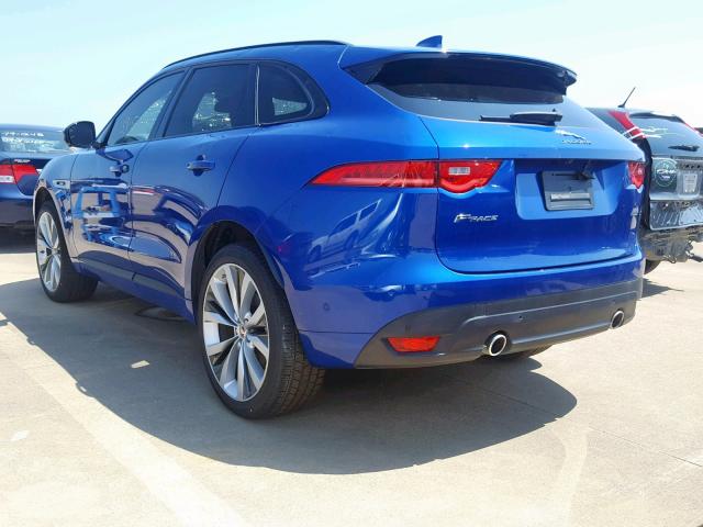 SADCL2GX9JA287647 - 2018 JAGUAR F-PACE R - BLUE photo 3