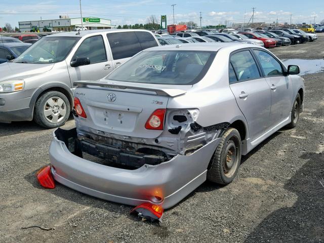 2T1BE40E49C003810 - 2009 TOYOTA COROLLA XR 银色 照片 4