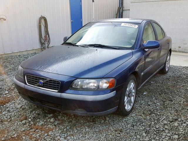YV1RS58D522122103 - 2002 VOLVO S60 2.4T BLUE photo 2