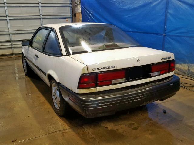 1G1JC1441N7135168 - 1992 CHEVROLET CAVALIER V WHITE photo 3