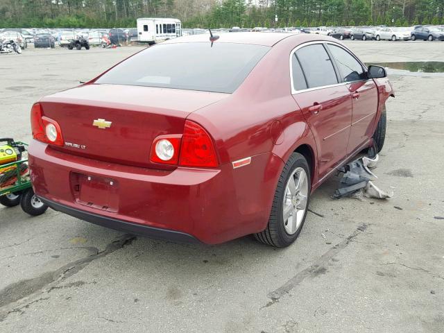 1G1ZC5E19BF230853 - 2011 CHEVROLET MALIBU 1LT MAROON photo 4