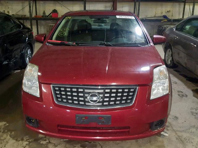 3N1AB61E87L697123 - 2007 NISSAN SENTRA 2.0 RED photo 9