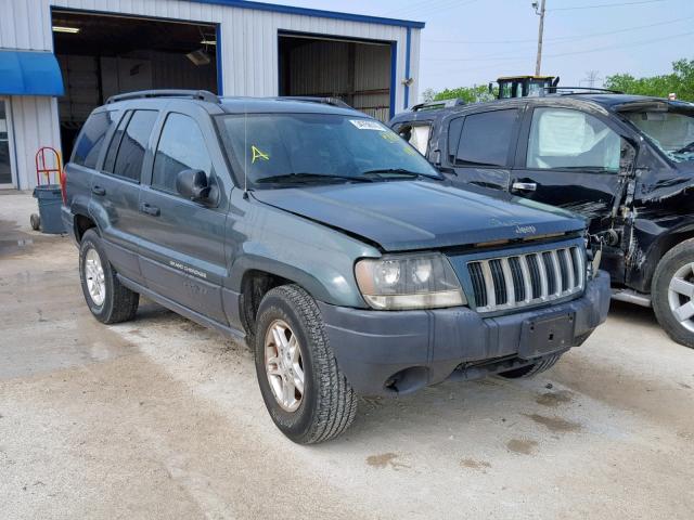 1J4GX48S44C218545 - 2004 JEEP GRAND CHER GREEN photo 1