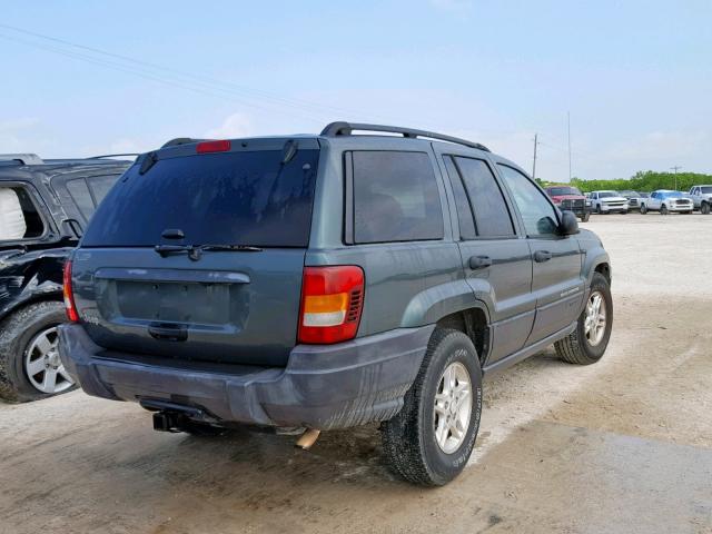 1J4GX48S44C218545 - 2004 JEEP GRAND CHER GREEN photo 4