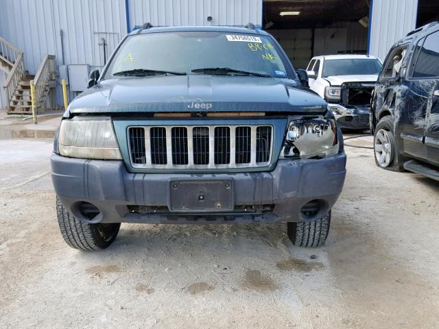 1J4GX48S44C218545 - 2004 JEEP GRAND CHER GREEN photo 9