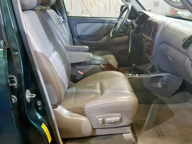 5TDBT48A42S063932 - 2002 TOYOTA SEQUOIA LI GREEN photo 5