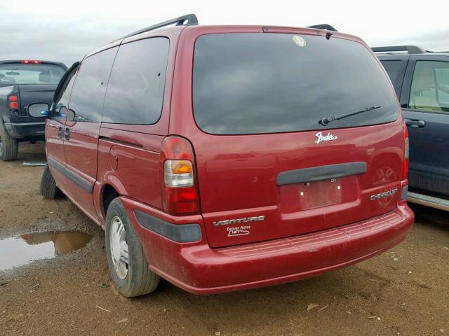 1GNDX03E44D136576 - 2004 CHEVROLET VENTURE BURGUNDY photo 3