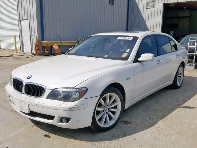 WBAHN835X8DT87412 - 2008 BMW 750 LI WHITE photo 2