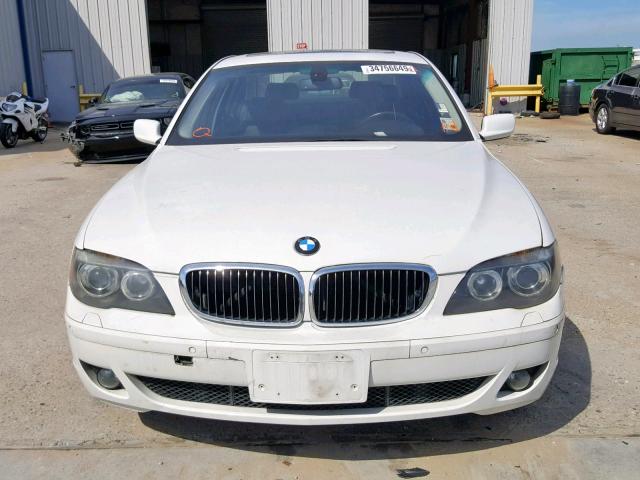 WBAHN835X8DT87412 - 2008 BMW 750 LI WHITE photo 9