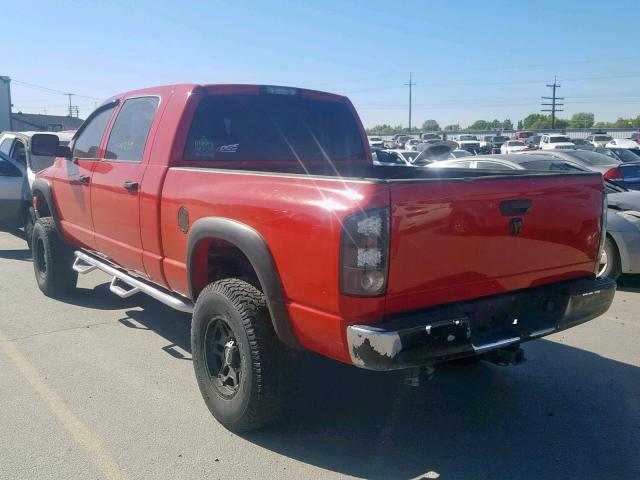 3D7KS29C06G194437 - 2006 DODGE RAM 2500 RED photo 3