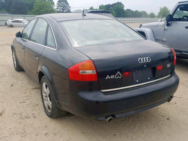 WAULT64B83N085516 - 2003 AUDI A6 3.0 QUA BLACK photo 3